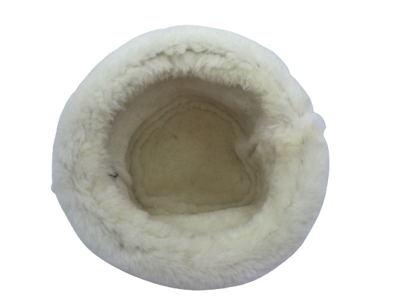 Pure Australian Sheepskin Bucket Hat 7cm Brim Chestnut